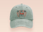 Live Lamp Lurk Mothman Embroidered Baseball Cap: Vintage Funny Cryptid Meme Hat - Image 8