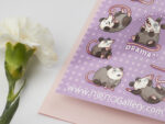Drama Possums Sticker Sheet Pack | Cute Animal Stationary - Image 2