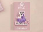 Screaming Possum Why Me Acrylic Pin: Funny Kawaii Animal Badge