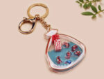 Emotional Support Shrimp Shaker Keychain: Funny Fidget Animal Keycahin