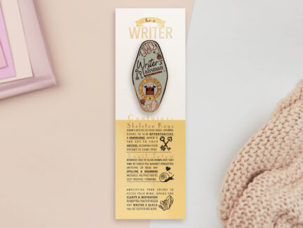 Writer Talisman Enamel Pin: Bookish Gift for Authors