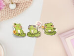Frogs Sticker Sheet Pack: Cute Animal Planner Stationary Set - Image 6