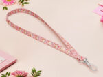 Pink Guinea Pig Lanyard | Cute Hamster ID Holder Fabric Strap