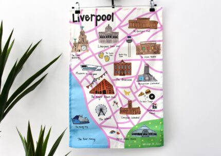 Liverpool Landmarks Tea Towel