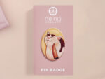 Knife Meme Cat Badge: Cute Funny Badge
