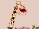 Meme Cats Lanyard Keychain: Funny Viral Internet Cat Acrylic Charm - Image 2