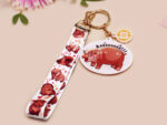 Baby Pygmy Hippo Lanyard Keychain: Cute Animal Meme Keyring - Image 2