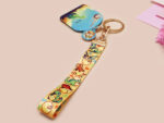 Uh Oh Asteroid Dinosaur Lanyard Keychain: Funny Dino Meme Keyring - Image 5