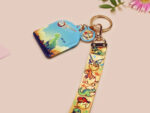 Uh Oh Asteroid Dinosaur Lanyard Keychain: Funny Dino Meme Keyring - Image 3