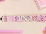 Worms On A String Lanyard: 90s Nostalgia Cute Fabric Strap - Image 4