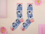 Baby Penguin Cotton Crew Socks | Quirky Animal Pattern - Image 2