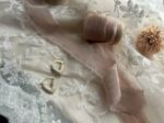 Cream Heart Drop Earrings
